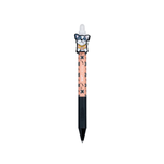 Caneta Gel Pug BRW Apagável 0.7mm Ponta Fina Azul Divertida Escolar
