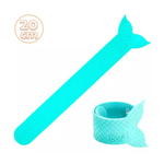 Régua Escolar 20cm Bracelete Bate Enrola Infantil De Silicone
