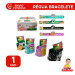 Régua Escolar 20cm Bracelete Bate Enrola Infantil De Silicone