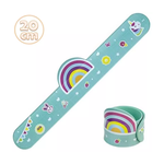 Régua Escolar 20cm Bracelete Bate Enrola Infantil De Silicone