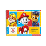 Caderno de Desenho Cartografia Patrulha Canina Capa Dura 80 Folhas - Foroni