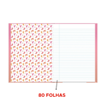 Caderno Brochurão Grande Capa Dura 80 Folhas STITCH Foroni