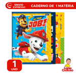 Caderno Brochura Pequeno 80 Folhas 1 Matéria Patrulha Canina Foroni