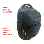 Mochila Masculina Notebook Reforçada Grande impermeável Escolar