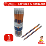 Lápis Big HB Resina Com Borracha Triangular