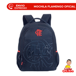 Mochila do Flamengo de Costas Oficial Preta Juvenil Adulto Grande