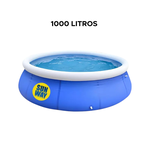 Piscina Inflável  Redonda 1000L Reforçada  Infantil  Adulto SUN WAY