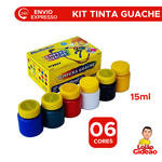 Kit Tinta Guache 15ml com 06 un