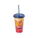 Copo com Canudo Divertidamente 500ml Emoções Disney - Plasutil