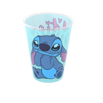 Copo Decorativo Stitch 280 ml Disney Escola lanche Festa -Plasutil