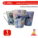 Caneca de Plástico stitch 360 ml Infantil -  Plasutil