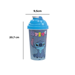 Shakeira Stitch Disney 580ml Com Tampa De Rosca Bebida Crianças Garrafa Copo Misturador Kids Plasutil