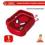 Sanduicheira de Plástico com Tampa Fixa Homem Aranha Marvel Plasutil