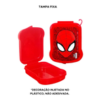 Sanduicheira de Plástico com Tampa Fixa Homem Aranha Marvel Plasutil