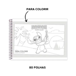 Caderno de Cartografia e Desenho  Capa Dura Disney Stitch 80 Folhas - Foroni