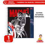 Caderno Escolar Marvel  Comics Universitário 1 Matéria 80 Folhas  - Foroni