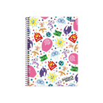 Caderno Escolar Universitário 1 Matéria 80 Folhas Divertidamente 2 - Foroni