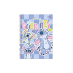 Caderno Escolar Universitário 1 Matéria 80 Folhas Stitch Brilhante -Foroni
