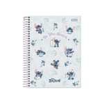 Caderno Escolar Stitch Disney Capa Dura 1  Matéria 80 Folhas - Foroni