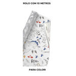 Papel de Parede Adesivo Para Colorir  10m x 45xm Dino