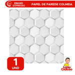 Papel de Parede Adesivo 10m x 45cm  Colmeia