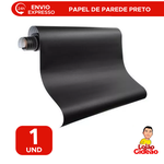 Papel de Parede Adesivo 10m x 45cm -Preto