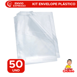 kit com 50 Envelope Plástico 4 Furos