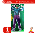 Fantasia Infantil do Hulk Marvel Festa Carnaval