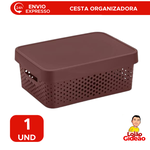 Caixa Organizadora Cesta 4,5l - Marrom