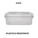 Caixa Organizadora Retangular 2,5 L Transparente