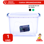 Caixa Organizadora 20 litros Transparente