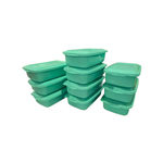 Pote Retangular 1100ml Com Tampa Colorida Organizador Alimentos Marmita