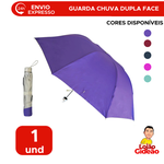 Guarda Chuva Dupla Face 7 Varetas c/ Filtro Solar 53cm