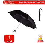 Guarda Chuva Automático 8 Vareta Cabo Curvo