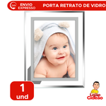 Porta Retrato de Vidro c/ Suporte 10 x 15