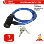 Cadeado de Bicicleta Com Chave 12mm x 75cm