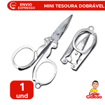 Mini Tesoura Dobrável Portátil De Metal