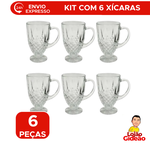 Kit Xícaras Charlotte 6 Unidade de 200ml