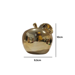 Fruta Decorativa Maçã De Cerâmica Enfeite Decoração Sala Cozinha 10cm X 9,5cm