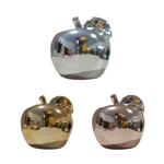 Fruta Decorativa Maçã De Cerâmica Enfeite Decoração Sala Cozinha 10cm X 9,5cm