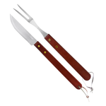 Kit Churrasco Faca Para Vegetais Garfo Faca Para Carne Aço Inox Festa Lazer Comemoração