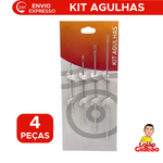 kit Agulhas De Costura Com 4 Longas Grande Para Boneca Patchwork Costura Sacaria Consertos Agulhas de Mãos