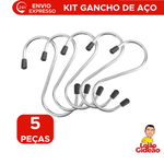 Gancho S Kit com 5 Metal Aço Inoxidável e PVC Multiuso Barra Cozinha Armárioc Área De Serviço 7cm