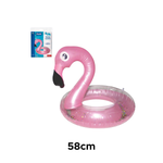 Boia Inflável Cintura Flamingo Infantil Verão Praia Piscina Cachoeira Diversão 58cm
