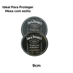 Kit Com 6 Porta Copos Decorado Bebidas Cerveja Café Suco Redondo Mdf Para Mesa
