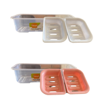 Porta Detergente E Esponja Bucha Com 2 Saboneteiras Branca Pia de Cozinha Dispense De Detergente Organizador