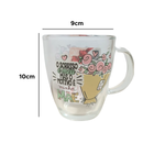 Caneca De Vidro Personaliza Mãe Café Cappuccino Chá Leite Chocolate Quente 380ml