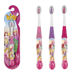 Escova De Dente Com Capa Protetora Infantil Das Princesas Para Meninas Kids Criança Cerdas Macias