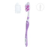 Escova De Dente Com Capa Protetora Oral Z 360° Adulto Média Macia