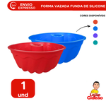 Forma Vazada Funda Em Silicone Redonda Para Bolo Pudim Torta Gelatina Dobrável Suporta até 220°